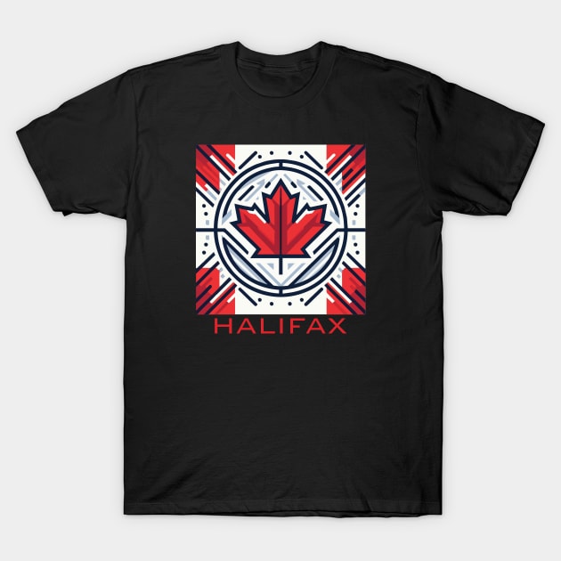 Halifax Nova Scotia Canada Flag T-Shirt by Heartsake